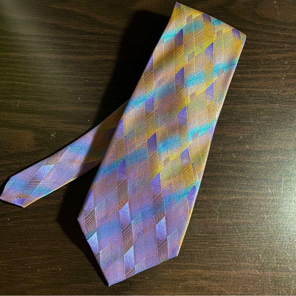 Iridescent Seta Zone Mens’ Tie